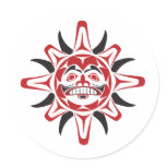 Tlingit Sun Stickers