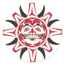 Tlingit Sun Sticker
