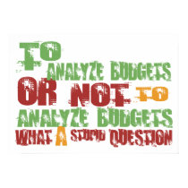 To Analyze Budgets posters
