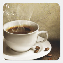 To and From Coffee Gift Labels Stickers