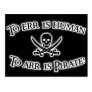 To Arr is Pirate! Postcard