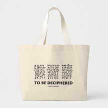 To Be Deciphered (Jules Verne Runic Cryptogram) Bag