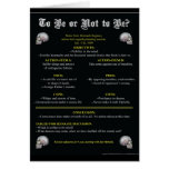 To Be or Not to Be? Cards