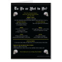 To Be or Not to Be? cards