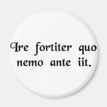 To boldly go where no man has gone before. fridge magnet