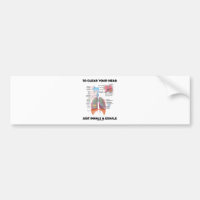 To Clear Your Head Just Inhale & Exhale Car Bumper Sticker