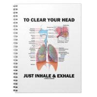 To Clear Your Head Just Inhale & Exhale (Respire) Note Books