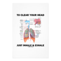 To Clear Your Head Just Inhale & Exhale (Respire) Stationery