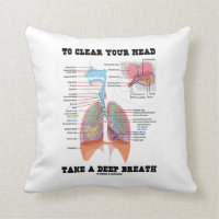 To Clear Your Head Take A Deep Breath Pillows