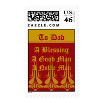 To Dad, Postal Stamp-Customize