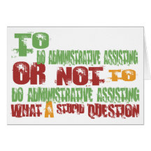 To Do Administrative Assisting Card