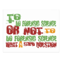 To Do Forensic Science Postcard