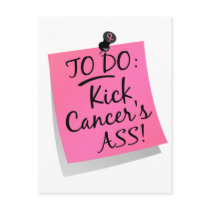 To Do - Kick Cancer's Ass Breast Postcards