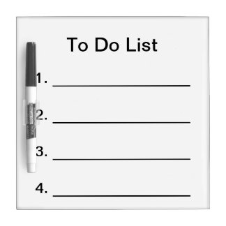 To Do List Dry Erase Board