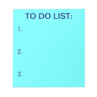 TO DO LIST (Light Blue) Notepads