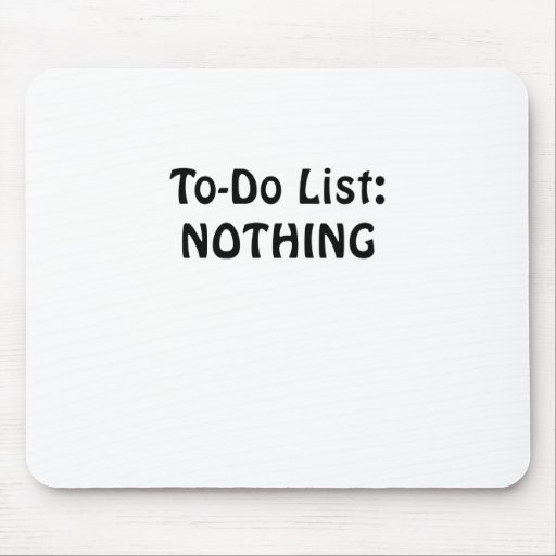 to do list nothing