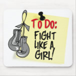 To Do Note - Fight Like a Girl - Brain Cancer mousepads