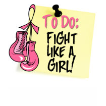 To Do Note - Fight Like a Girl - Breast Cancer t-shirts