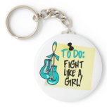 To Do Note - Fight Like a Girl Gynecologic Cancer keychains