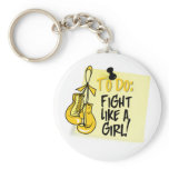 To Do Note - Fight Like a Girl - Neuroblastoma keychains