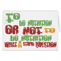 To Do Nutrition cards