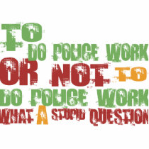 To Do Police Work photo sculptures