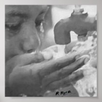 To drink waters of the source Or Oils Atwork Poste