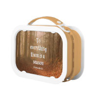 To everything there is a season Bible Verse Lunchbox