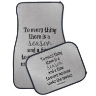 To everything there is a season Bible Verse Floor Mat