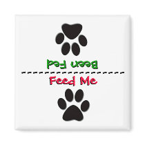 To Feed or Not To Feed Fridge Magnets