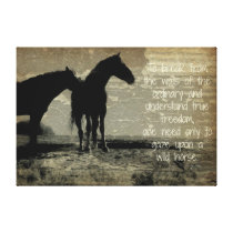 To Gaze at a Wild Horse canvas prints