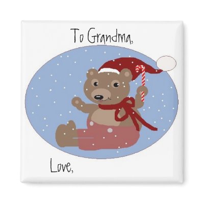 To Grandma, Love... (Personalize) Fridge Magnet by disgustedcats