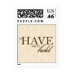 To have and to hold stamp