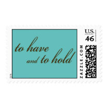 "To Have and To Hold" stamp (brown + blue) stamps