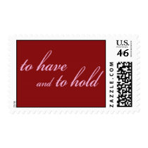 "To Have and To Hold" stamp (pink and red) stamps