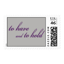 "To Have and To Hold" stamp (plum/platinum) stamps