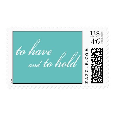 'To Have and To Hold' stamp (Tiffany blue)