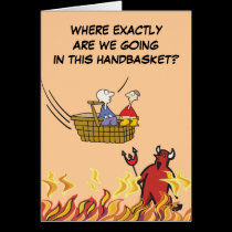 To Hell in a Handbasket Card cards