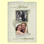 To Husband on __th Anniversary - Custom Then & Now cards