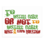 To Install Cable Post Card