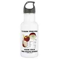 To Know Your Wine Know Your Wine Grape Berries 18oz Water Bottle