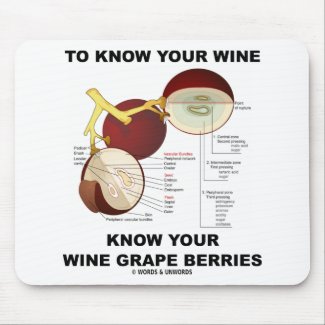 To Know Your Wine Know Your Wine Grape Berries mousepad