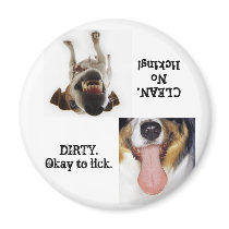 To Lick or Not To Lick dishwasher magnet magnets