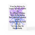to love one who loves you Greeting Card
