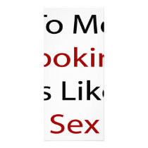 To Me Cooking Is Like Sex rack cards by Supernova23 To Me Cooking Is Like Sex rack cards