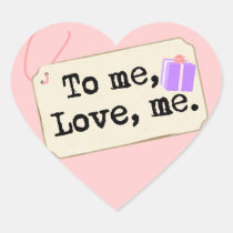 To me, Love me stickers