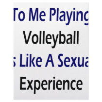 To Me Playing Volleyball Is Like A Sexual Experien letterhead