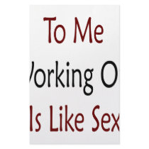 To Me Working Out Is Like Sex stationery
