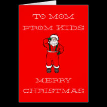 TO MOM FROM KIDS CHRISTMAS CARDS cards