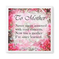 To Mother, Poem magnets